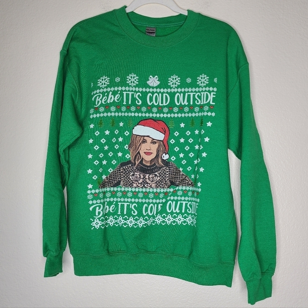 Schitt’s Creek Babe It’s Cold Outside Ugly Christmas Sweatshirt M